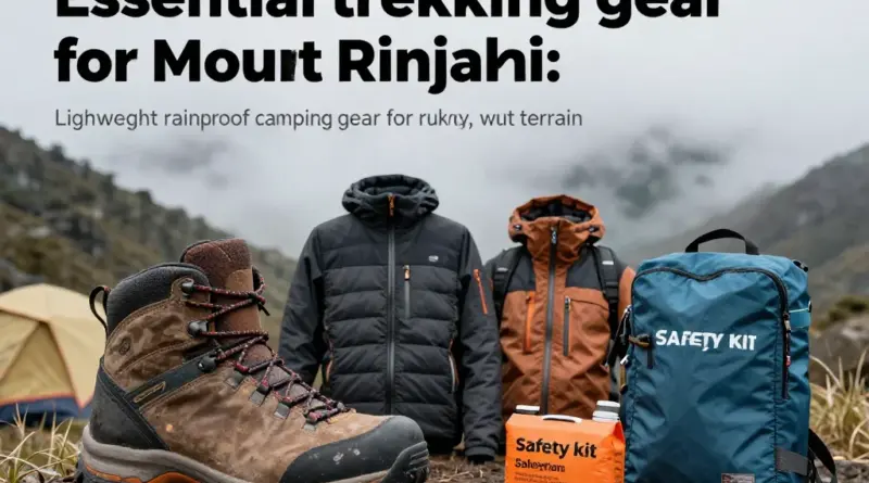 Essential Gear Checklist for Rinjani Treks — Boots, Clothing Layers, Safety Kit, and Lightweight Camping Options for Rainy/Terrain Conditions