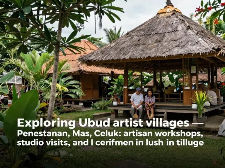 Exploring Ubud’s Artist Villages: Penestanan, Mas, Celuk and Beyond — Workshops, Studio Visits, and Local Artisans