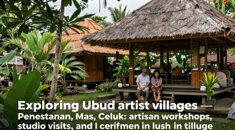Exploring Ubud’s Artist Villages: Penestanan, Mas, Celuk and Beyond — Workshops, Studio Visits, and Local Artisans