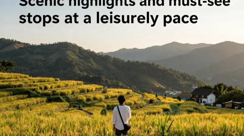 Best Scenic Stops and Must-See Highlights You Can Still Experience at a Slower Pace