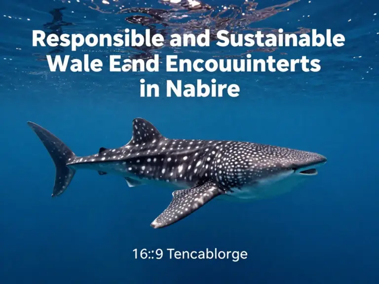 What Makes Whale Shark Encounters in Nabire Responsible and Sustainable?