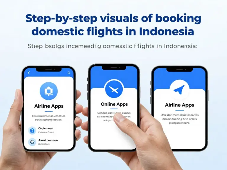 How to book domestic flights in Indonesia step-by-step: online booking tips, promo hunting, using airline apps, and avoiding common booking mistakes