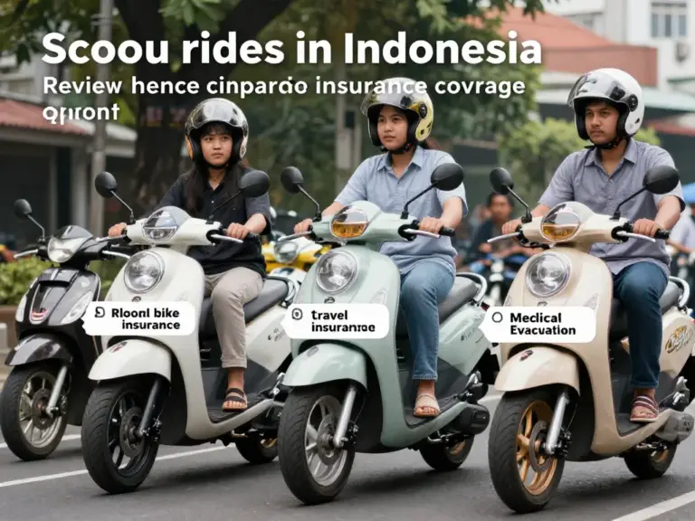 Insurance options for scooter riders in Indonesia and what they actually cover? (local insurance, travel insurance, medical evacuation, liability coverage)