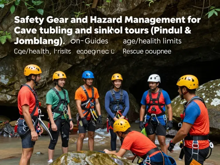 Safety Gear, Risks, and How Guides Manage Hazards in Pindul and Jomblang (including age/health limits and emergency procedures)