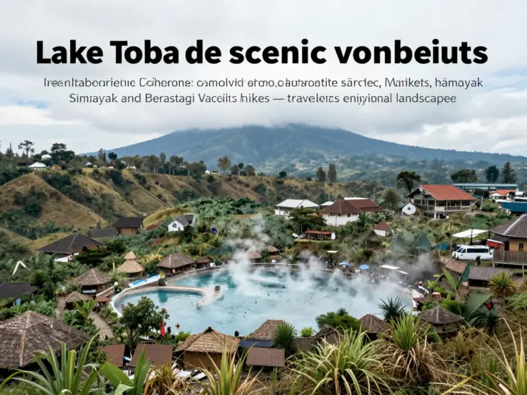 Top attractions & activities by destination: Lake Toba viewpoints, Samosir cultural sites, hot springs, Sibayak/Berastagi volcano hikes, local markets, and seasonal considerations