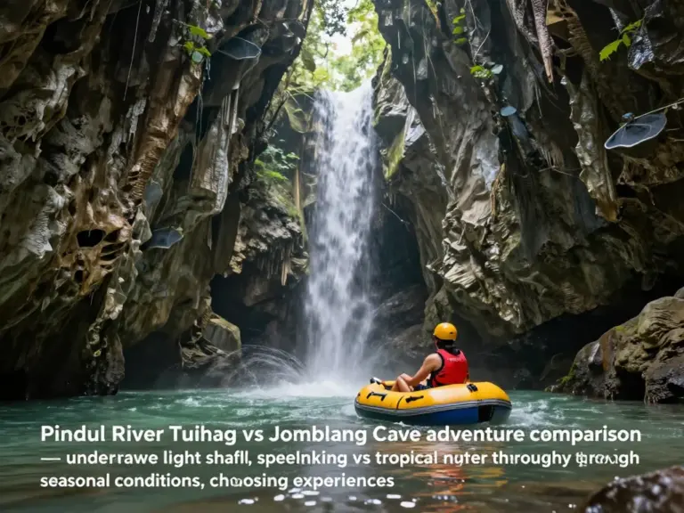What are Pindul River Tubing and Jomblang Cave — differences, best seasons, and how to choose the right experience