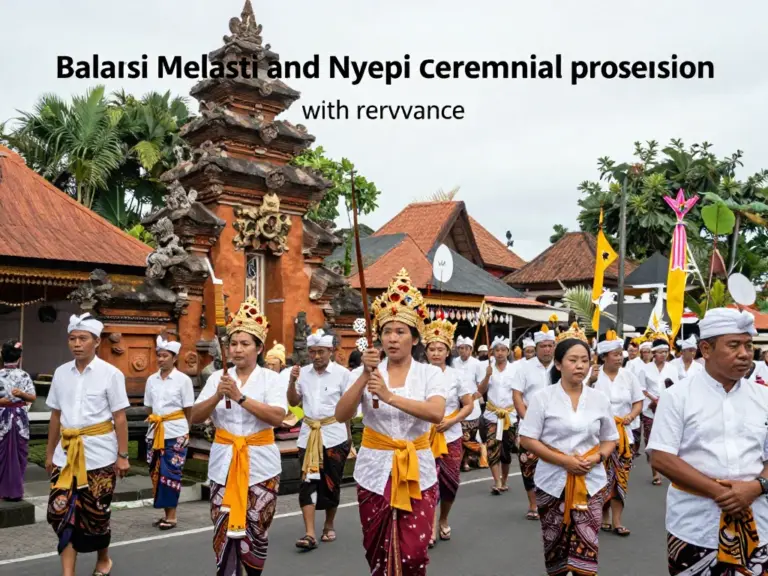 The Balinese Melasti and Nyepi Ceremonies: A Respectful Guide to Traditions, Etiquette, and What to Expect