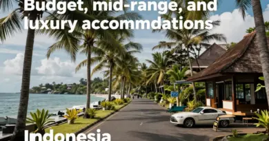 Best Areas to Find Budget Guesthouses, Mid-Range Hotels, and Luxury Resorts in Indonesia