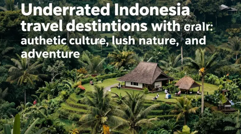 Best Underrated Indonesia Destinations for Authentic Culture, Nature, and Adventure