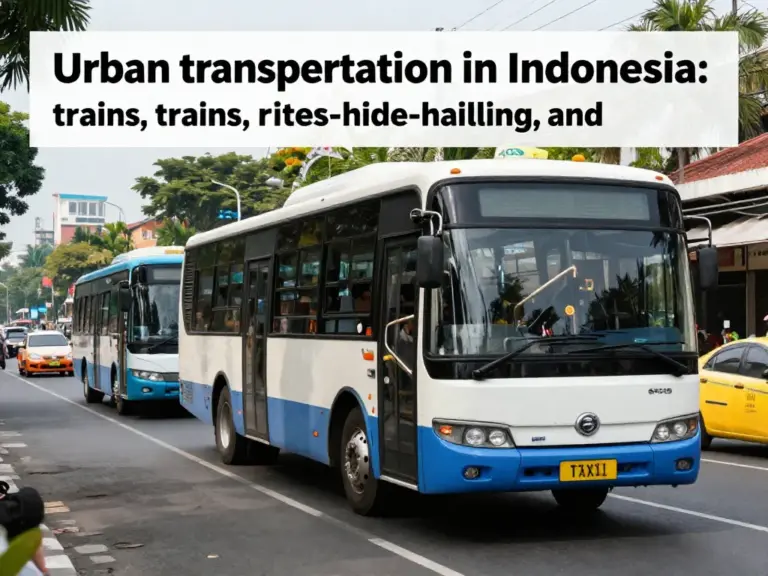 Getting Around Cities in Indonesia: Buses, Trains, Ride-Hailing, and Taxis