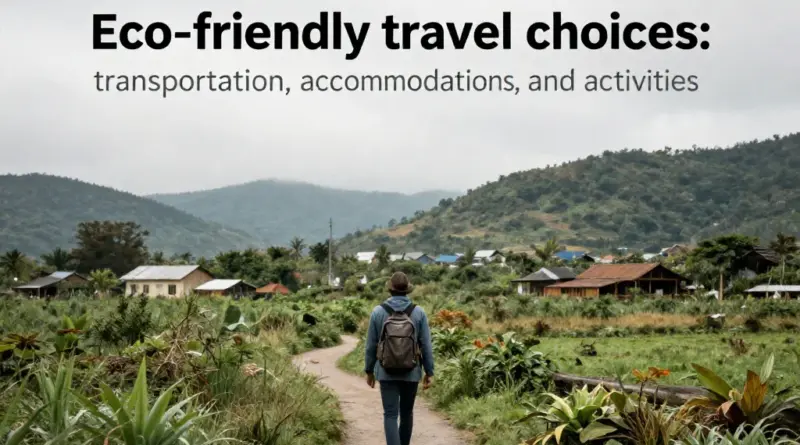 How to Choose Eco-Friendly Transportation, Stays, and Activities