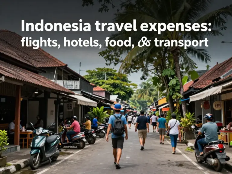 What Are the Main Travel Expenses in Indonesia: Flights, Hotels, Food, and Transport?