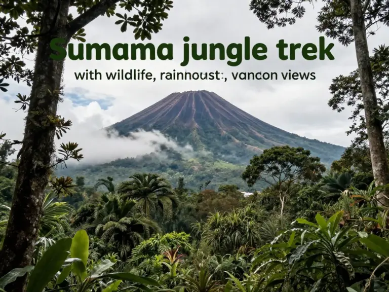 What to Expect on a Sumatra Trek: Wildlife, Rainforest, and Volcano Views