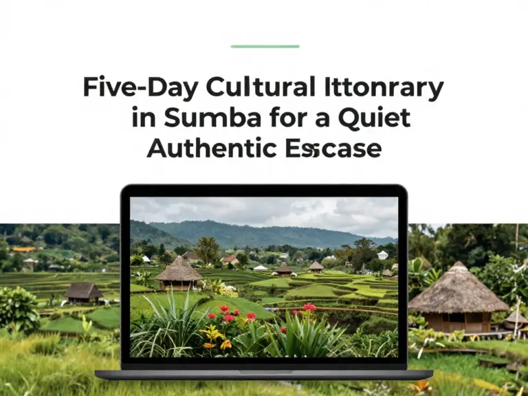 A 5-Day Cultural Itinerary in Sumba for a Quiet, Authentic Escape