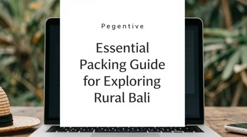 Essential Packing Guide for Exploring Rural Bali