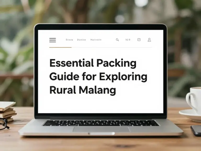 Essential Packing Guide for Exploring Rural Malang