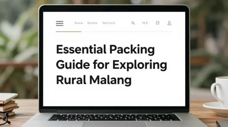 Essential Packing Guide for Exploring Rural Malang